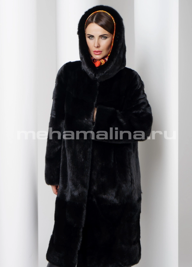 Шуба норка модель № S-520 универмаг малина