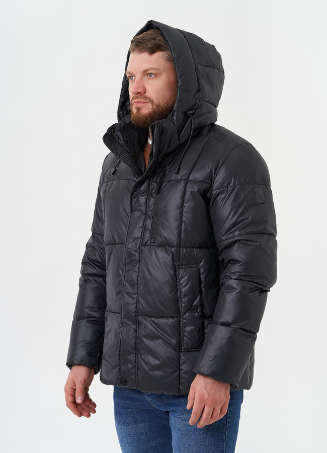 Куртка на био пухе с капюшоном модель № 28825 универмаг малина