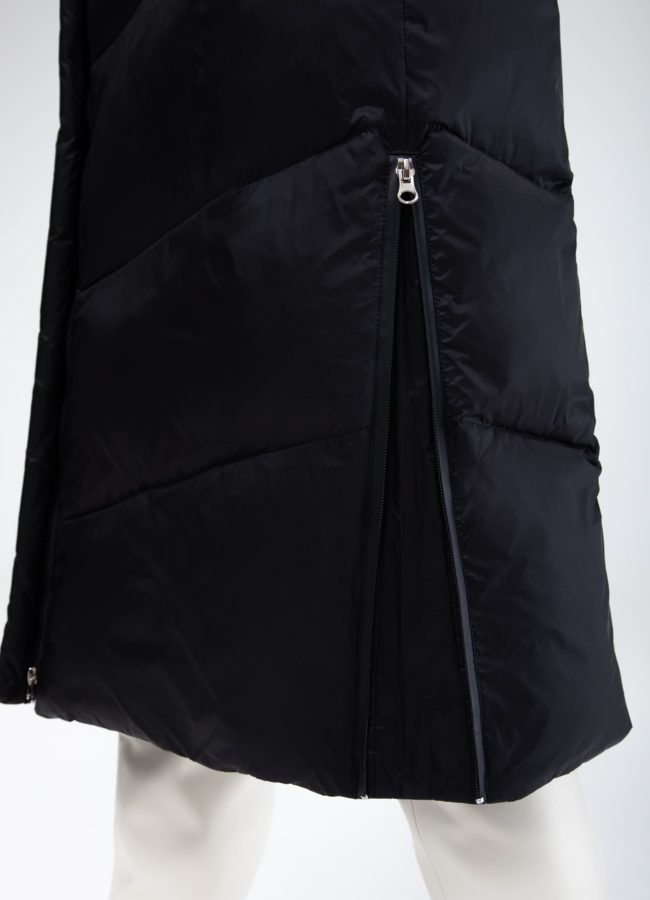 Женский пуховик с капюшоном  модель № 25514 универмаг малина