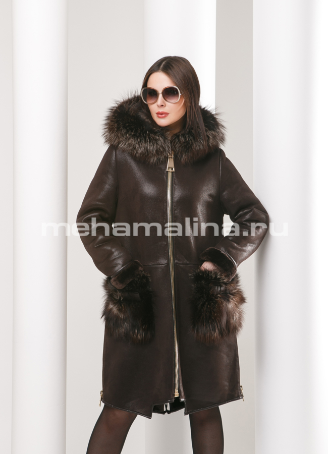 фото Дубленка из эко кожи модель № D-166