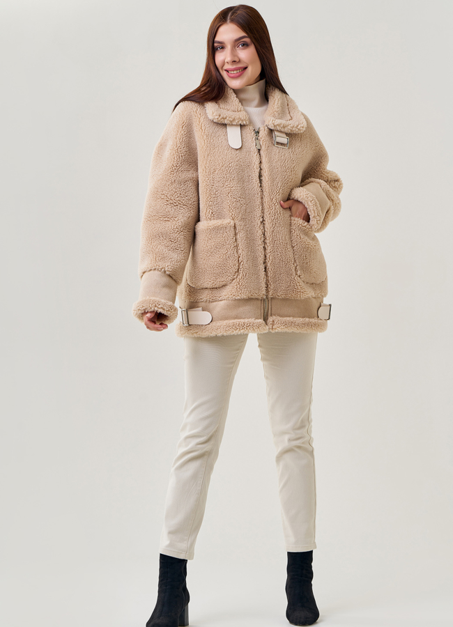 Женская куртка из шерсти модель № 19429 в рассрочку