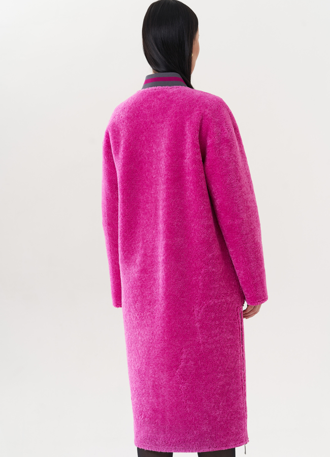 Двухсторонняя эко дубленка 