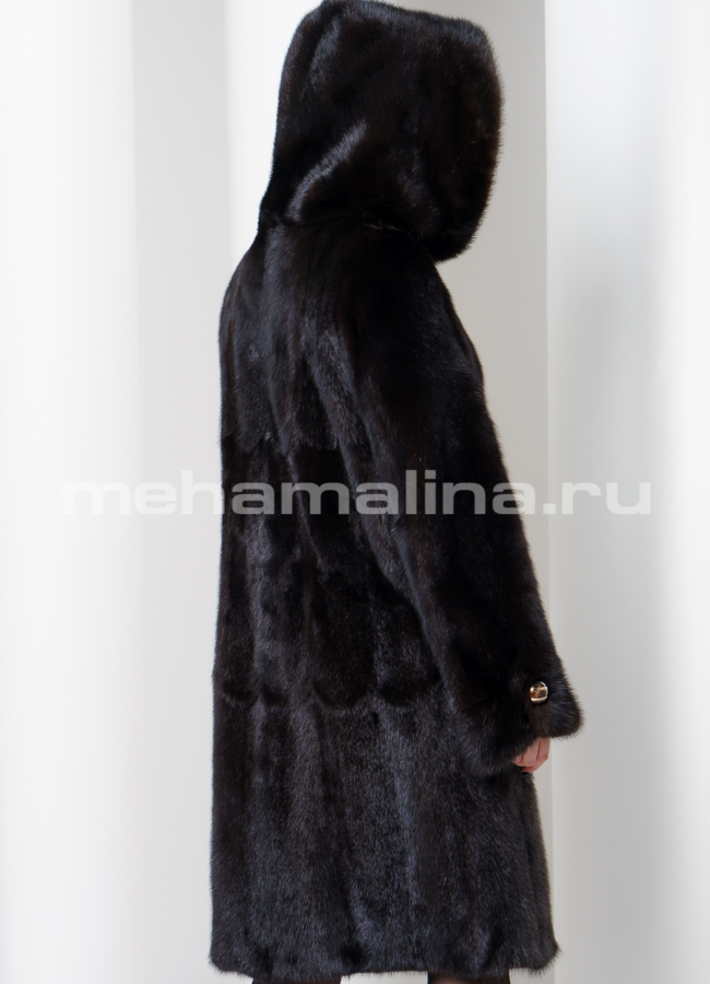 Шуба норка модель № S-567 универмаг малина