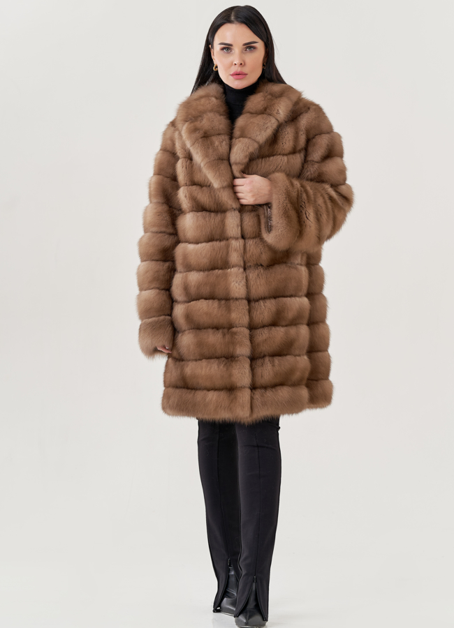 Шуба из куницы  модель № 79563 универмаг малина