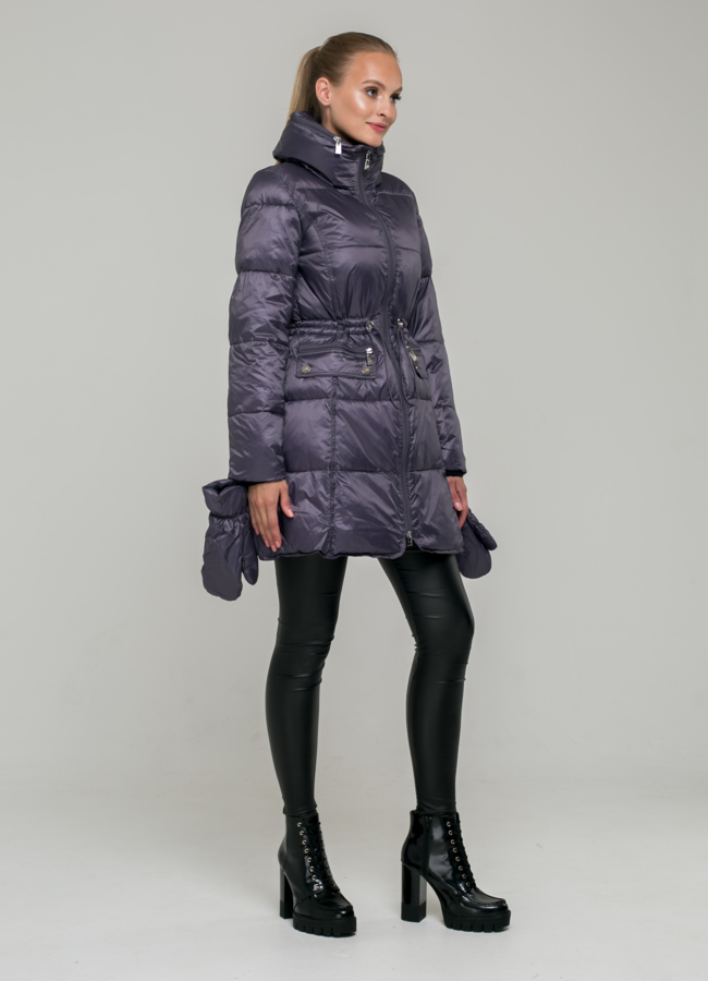 Пуховик ODRI с рукавицами  модель № П-240 в кредит