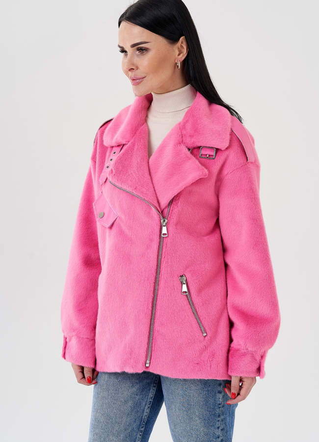 Женская куртка - косуха  модель № 24123 в кредит