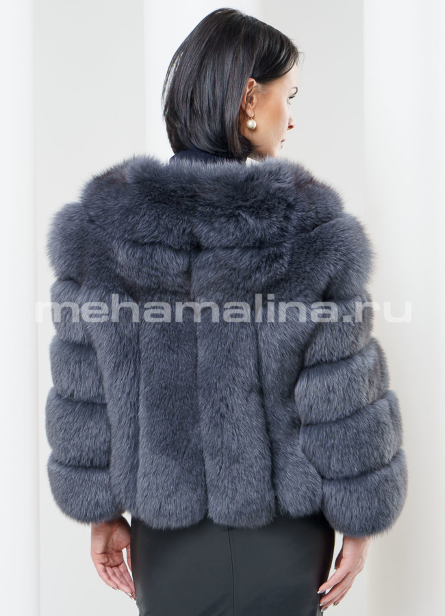 Жакет из меха песца укороченный  модель № M-86 в рассрочку