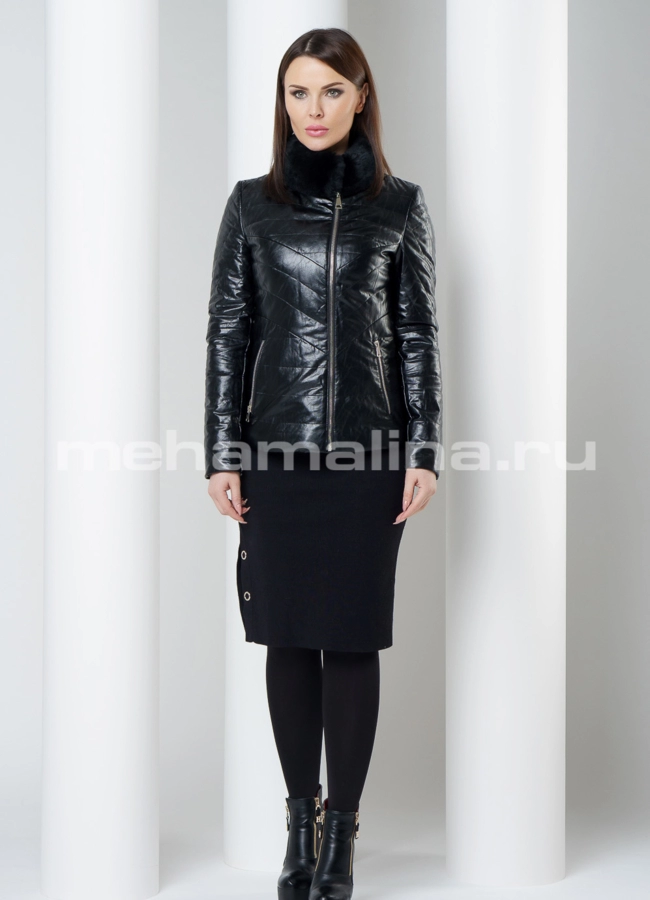 Куртка из эко кожи модель № 7907 в рассрочку