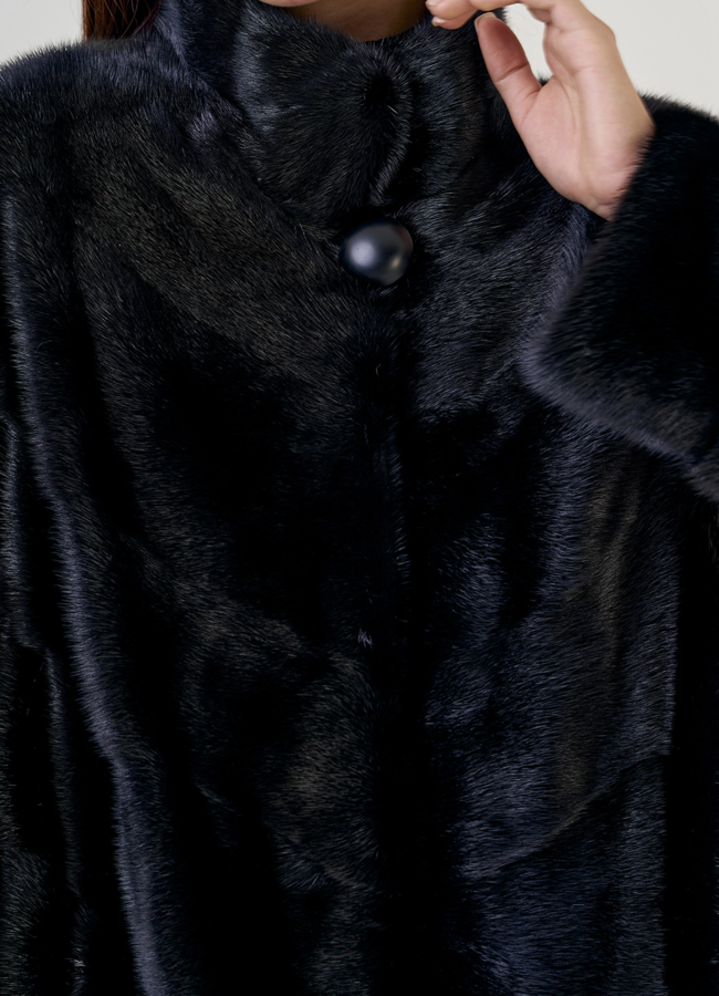 Шуба баллон со стойкой модель № 23117 в рассрочку