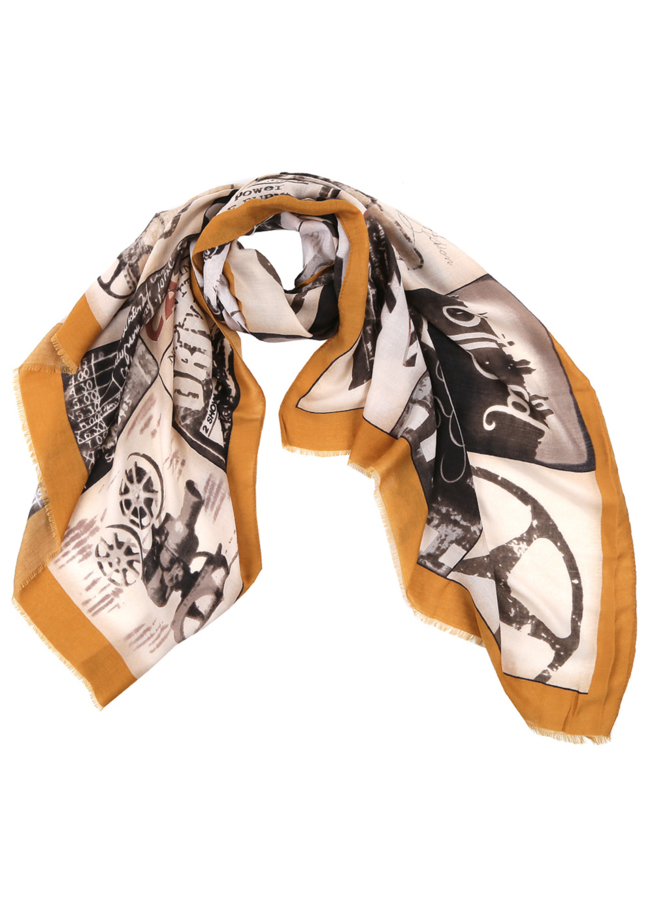 Платок модель № А-43 меха малина