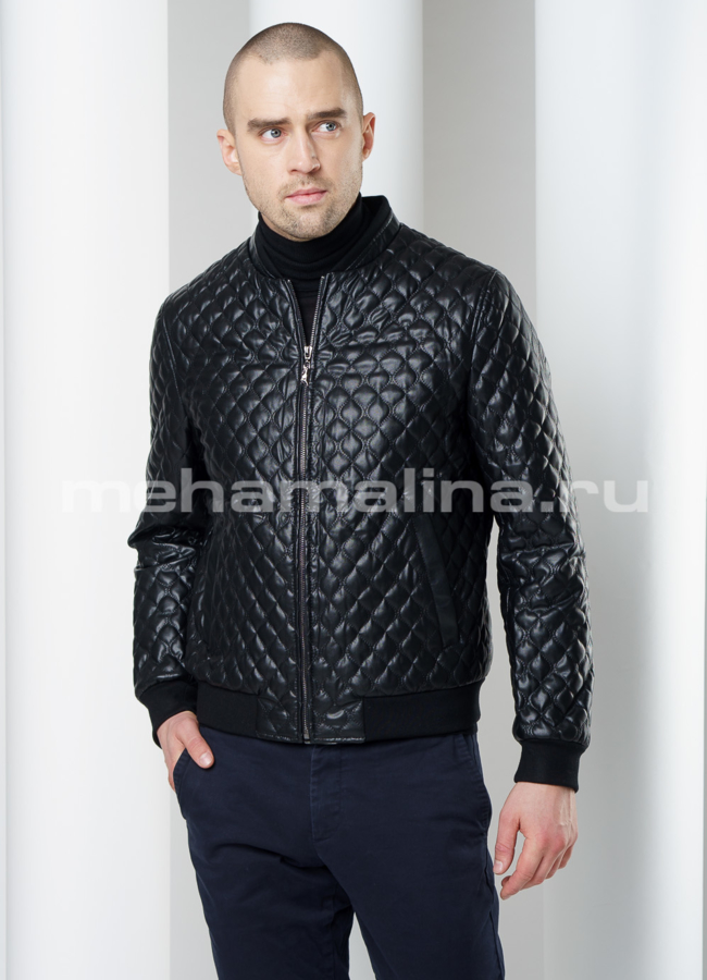 Мужская куртка на резинке модель № KP-202 универмаг малина