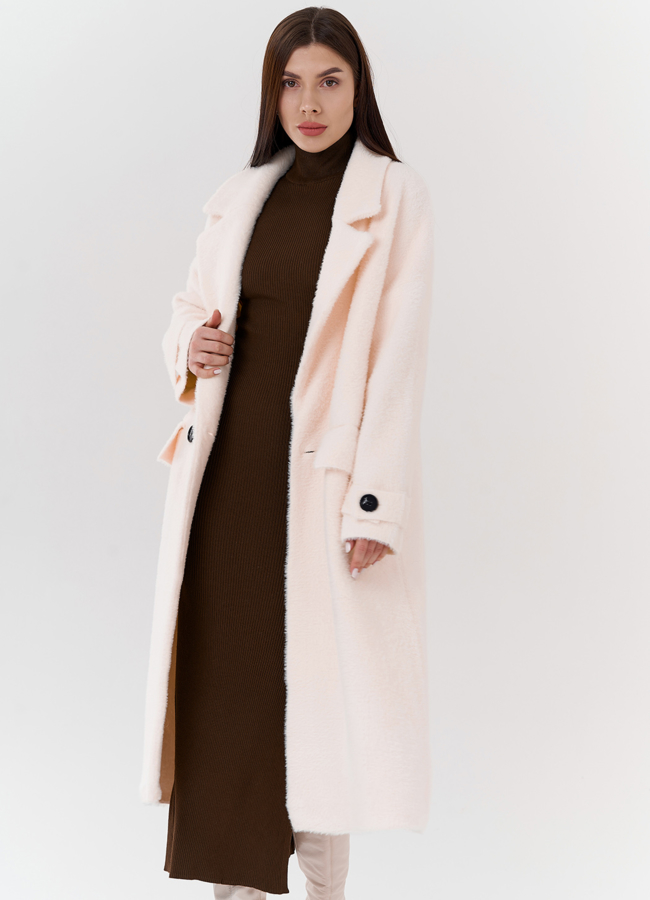 Женский кардиган оверсайз с английским воротником  модель № 24106 в рассрочку