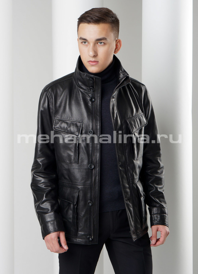 Куртка из натуральной кожи модель № KP-181 универмаг малина