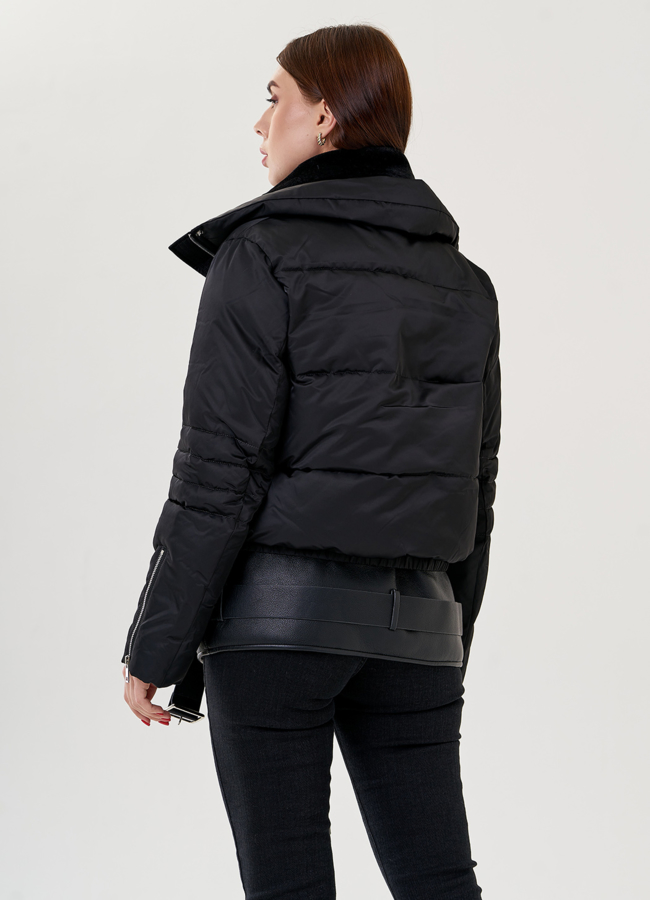 Дубленка из искусственного меха 2 в 1 модель № 79317 в кредит