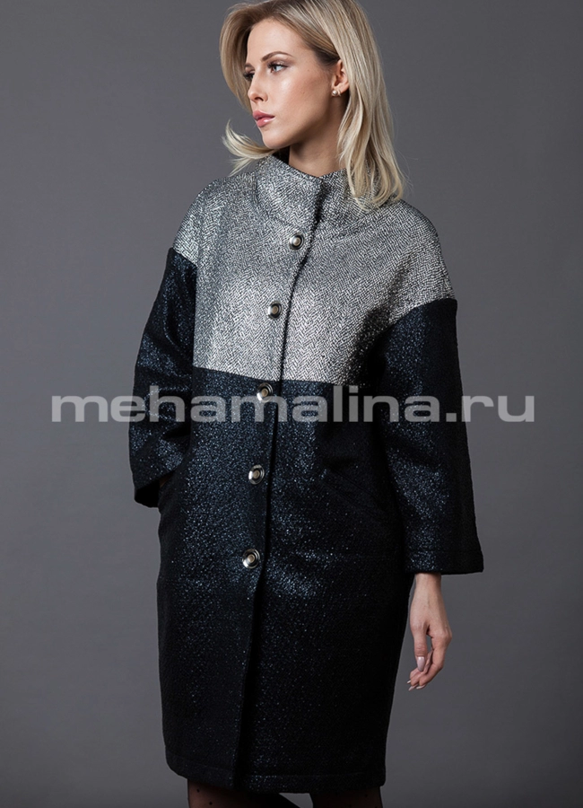 Пальто модель № PK-47 меха малина