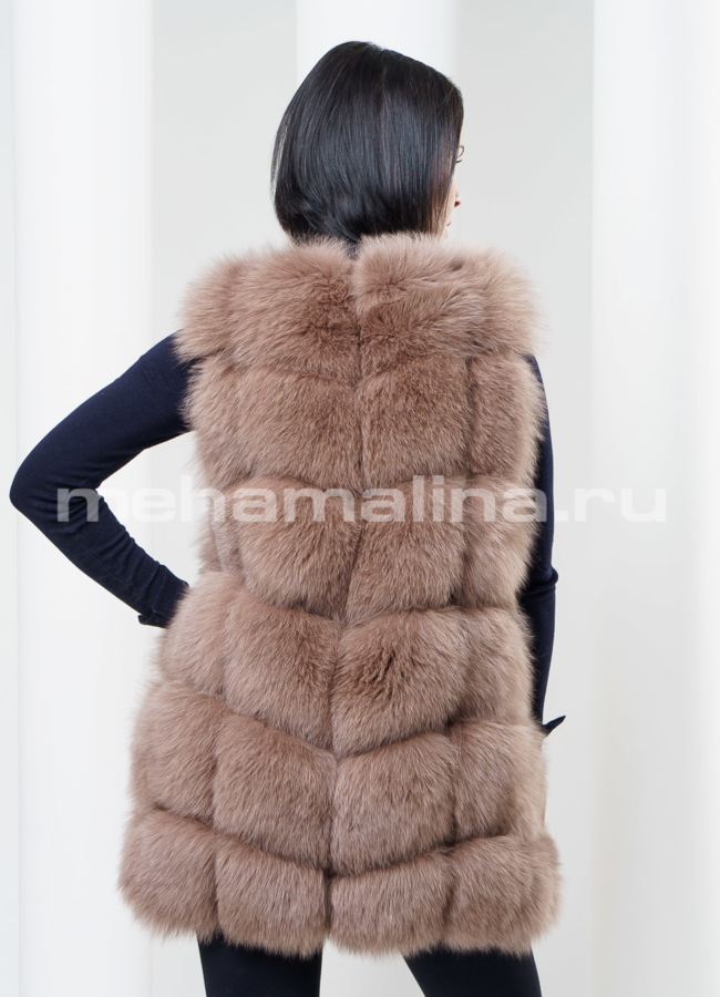 Жилет из песца модель № M-77 в кредит