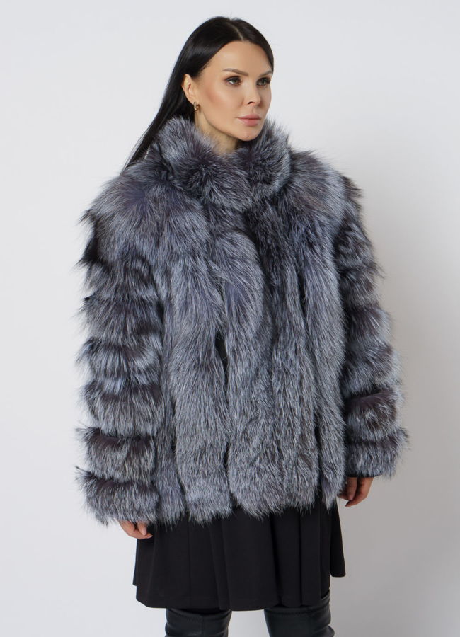 Жакет из чернобурки модель № 21726 в кредит