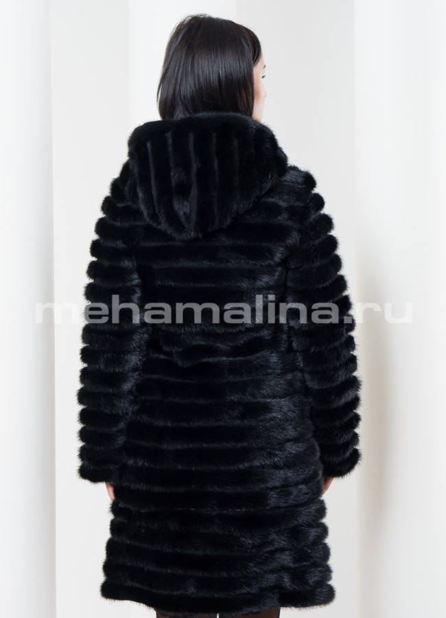 фото Облегченная шуба из норки модель № S-353