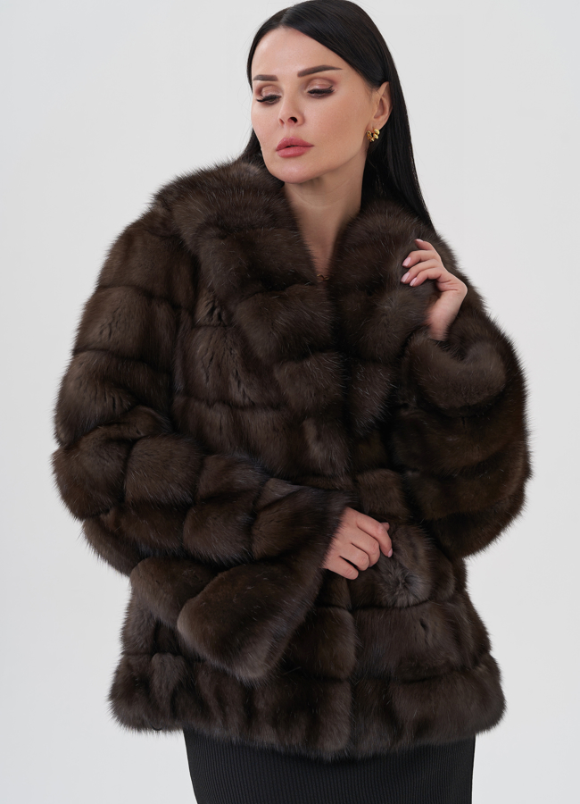 фото Шуба из соболя  модель № 24636