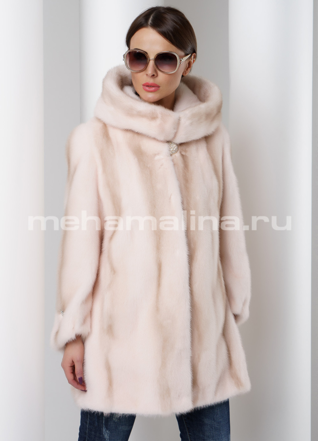 Шуба норковая балетка модель № S-529 универмаг малина