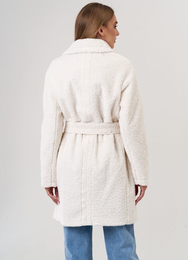 Полупальто с английским воротником модель № 21499 в кредит