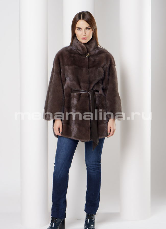 Укороченная шуба модель № S-658 в рассрочку