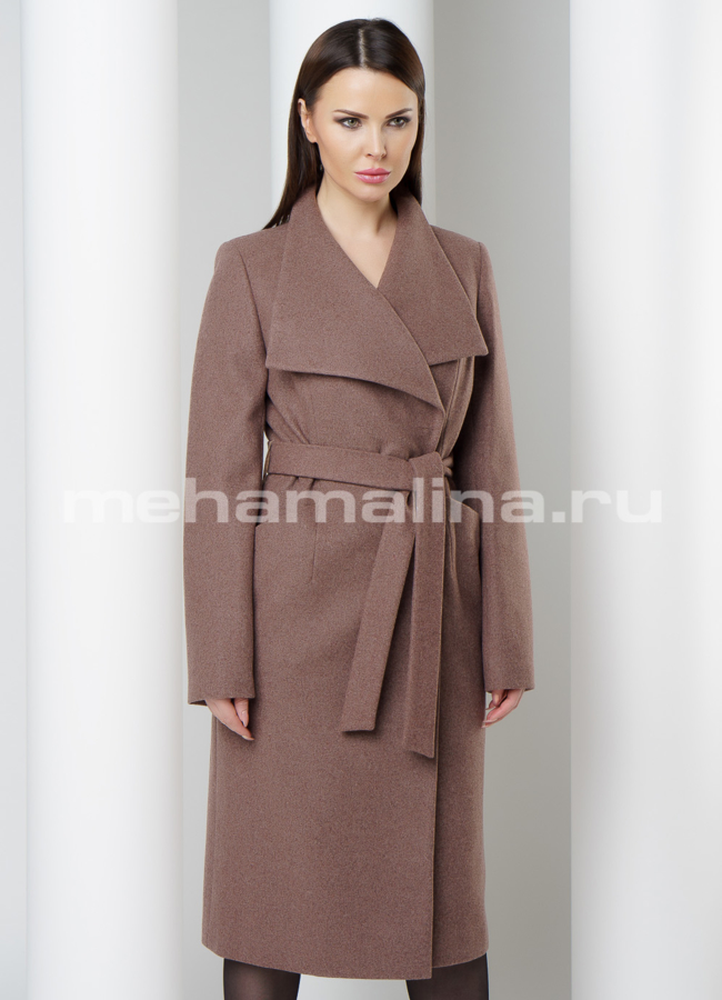 Пальто Avalon с поясом  модель № 2433 универмаг малина