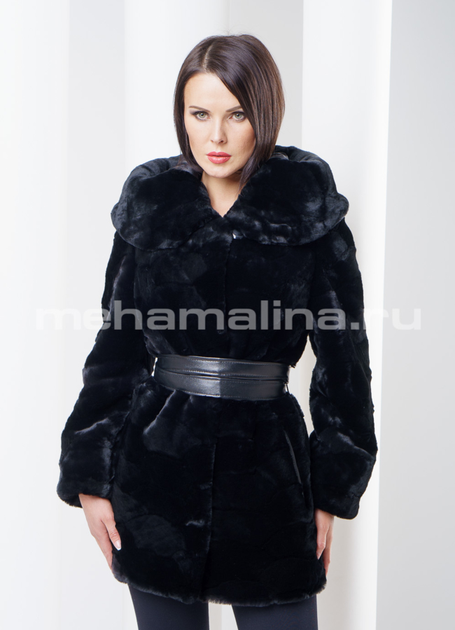 фото Шуба мутоновая из кусочков модель № S-270