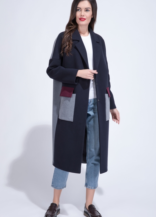 Удлиненное женское пальто модель № 7038/4 в рассрочку