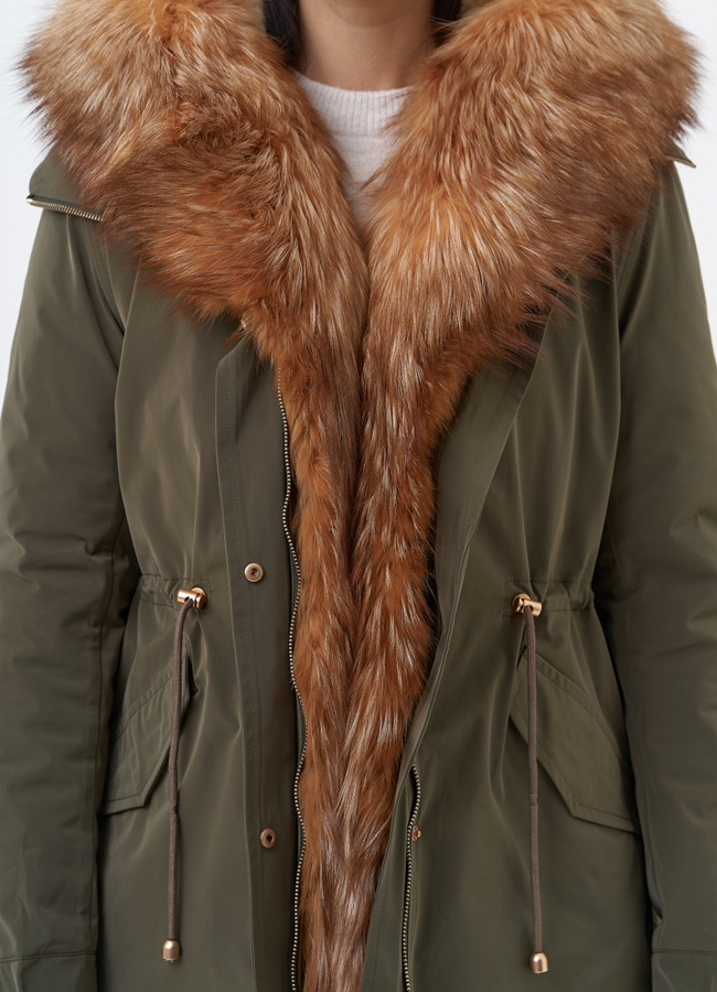 Куртка - парка с мехом модель № 29186 в рассрочку