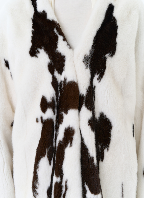 Жакет из меха норки в расцветке 