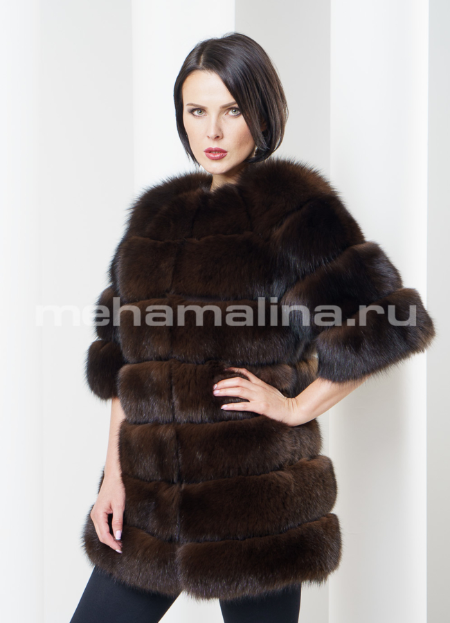 фото Шуба из меха песца модель № S-309