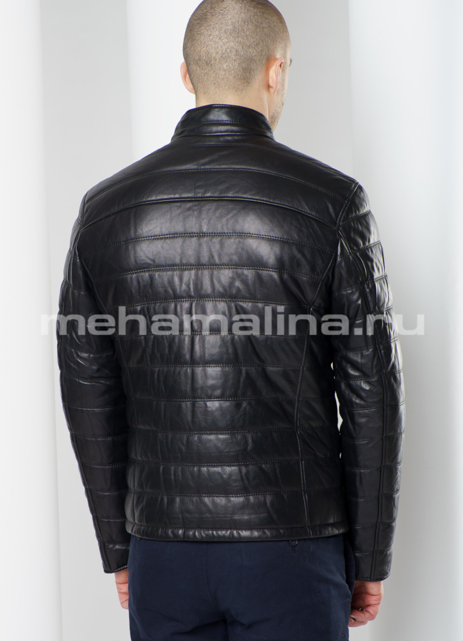 Кожаная куртка модель № KP-216 в кредит