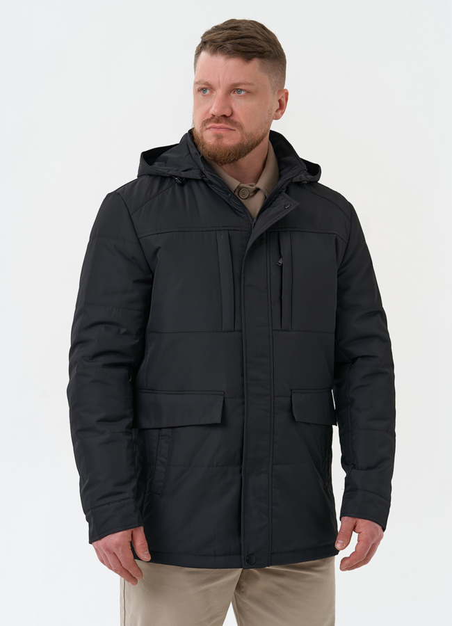 Мужская утепленная куртка с капюшоном модель № 30274 универмаг малина Мужская утепленная куртка с капюшоном модель № 30274 универмаг малина