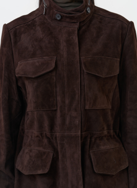 Замшевая куртка сафари