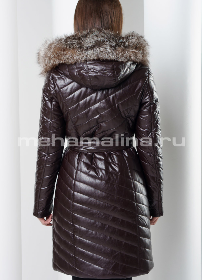 Пуховик с капюшоном модель № 8120 в кредит