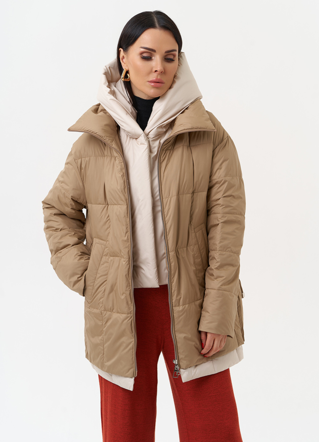 Женская куртка со съемным капюшоном модель № 29939 в рассрочку