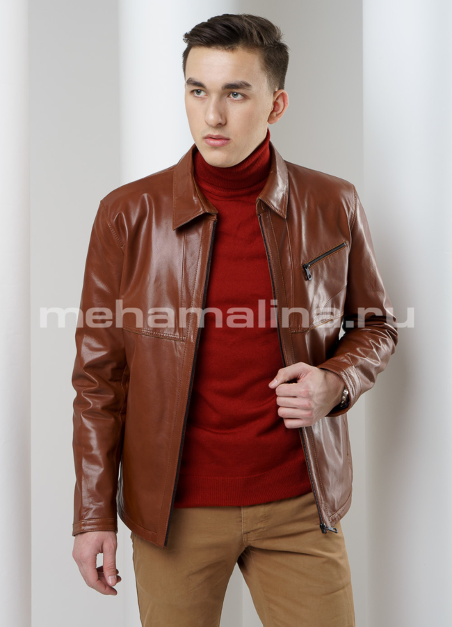Куртка кожаная модель № KP-170 в кредит