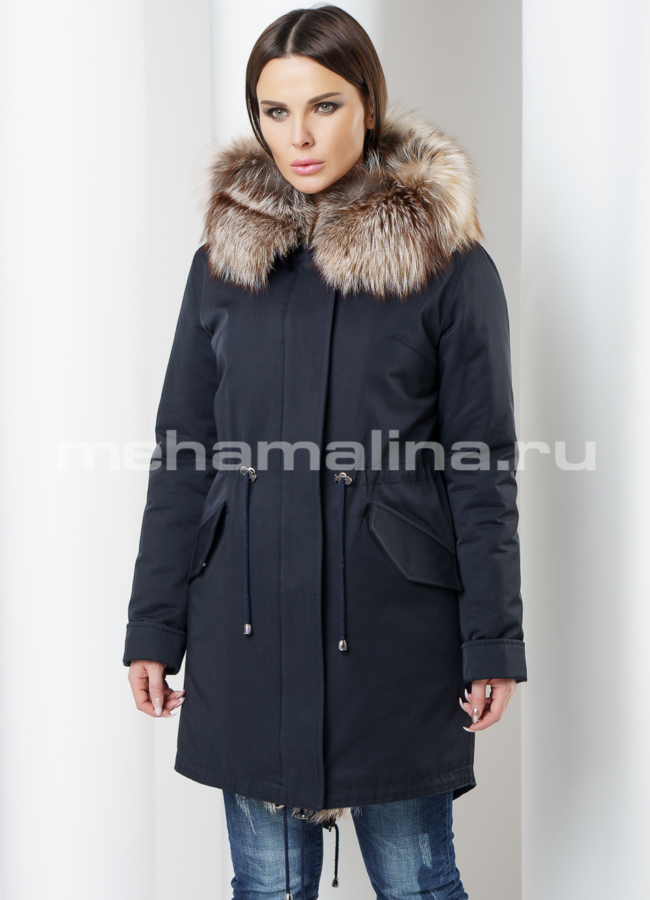 Меховая парка модель № П-165 универмаг малина