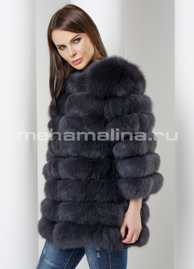 Жакет из песца модель № M-140 универмаг малина