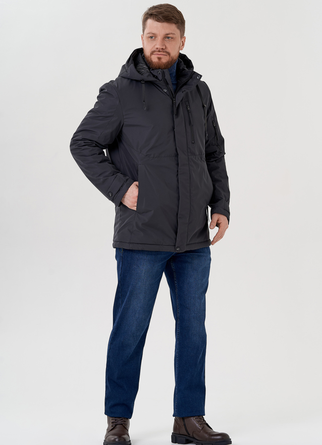 Куртка мужская с капюшоном модель № 24358 универмаг малина