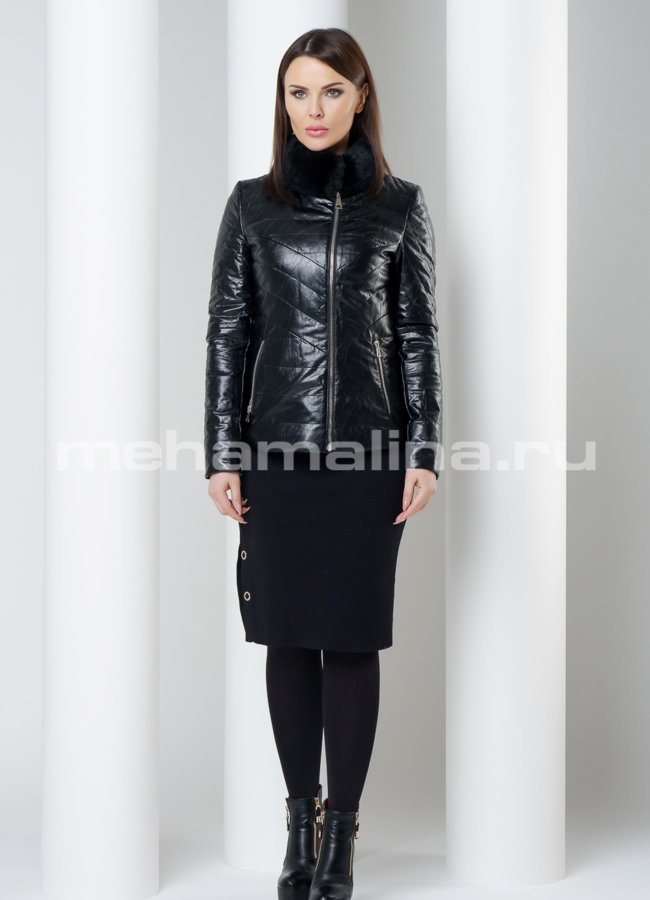 Куртка из эко кожи модель № 7907 в рассрочку