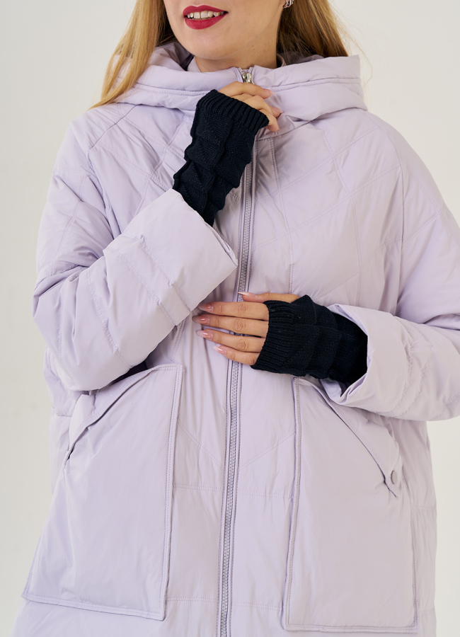 Длинный женский пуховик оверсайз Malina Siberian модель № 23233 в кредит