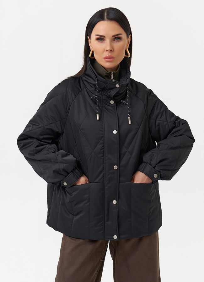 Женская утепленная куртка с воротником стойкой модель № 30035 универмаг малина