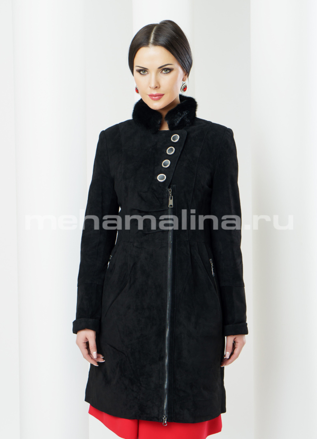 фото Замшевый плащ модель № K-288