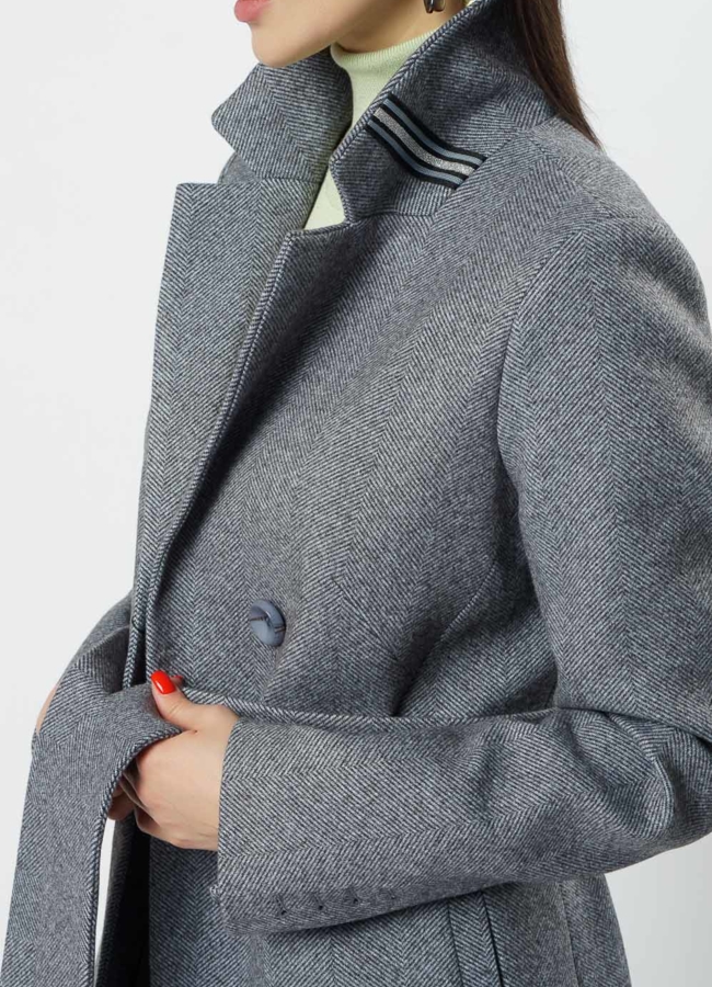 Женское приталенное пальто модель № 19102 в кредит Женское приталенное пальто модель № 19102 в кредит