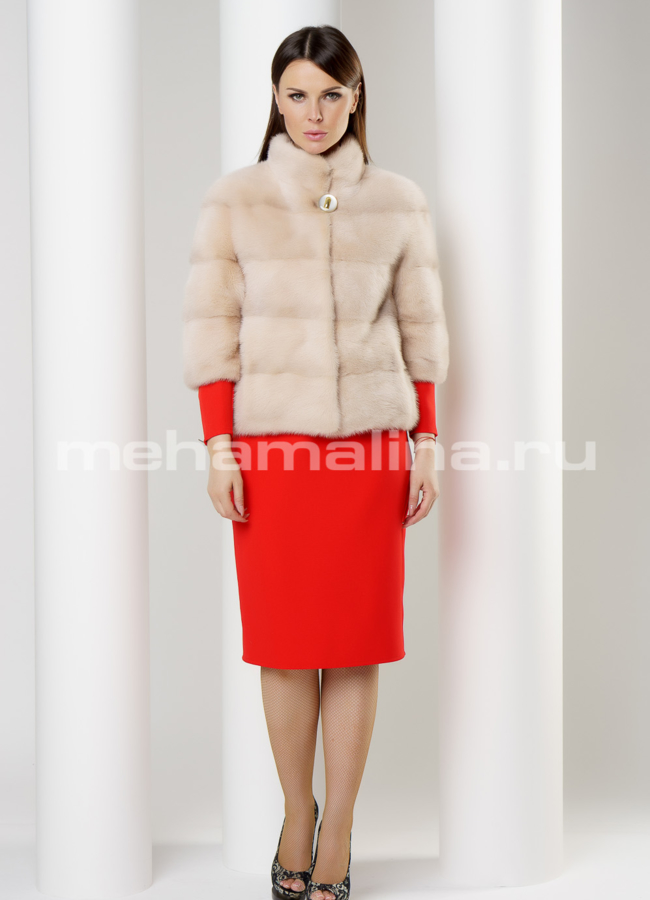 Шуба из норки автоледи модель № S-600 в рассрочку