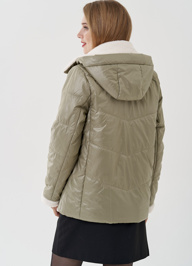 фото Женская куртка в светло-зеленым цвете модель № 81220