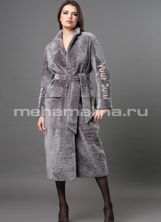 Светлая шуба модель № D-233 в рассрочку