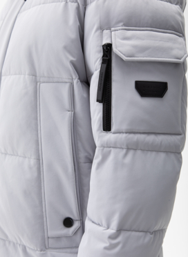 Мужской пуховик с капюшоном 